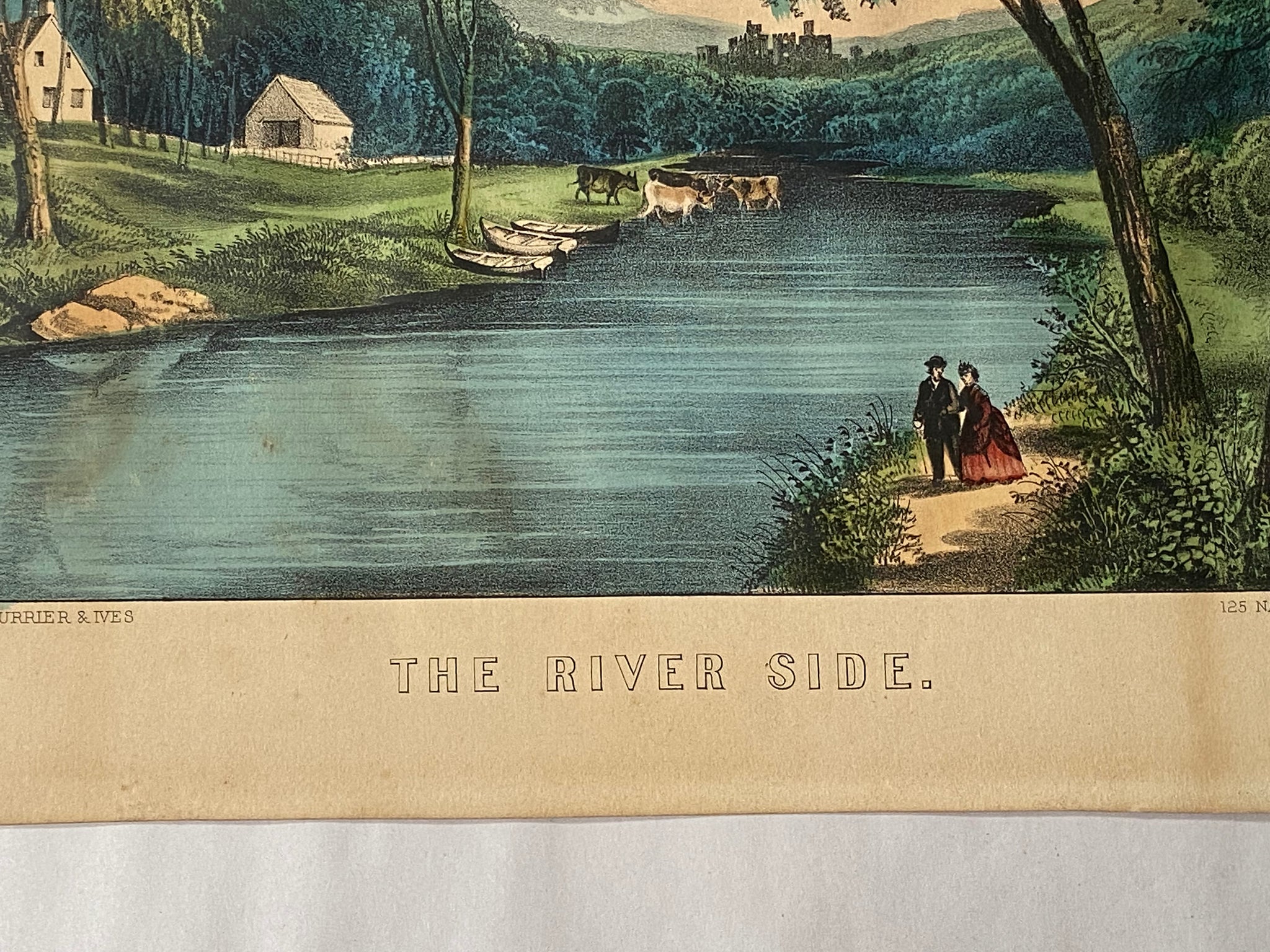 Original Currier & Ives Print The River Side – historicalchina.com