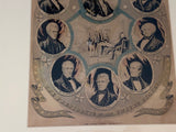 Original N. Currier & Ives Print The Presidents Of The United States