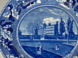 Historical Staffordshire Blue Plate Columbia College New York