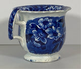 Historical Staffordshire Blue Custard Cup Landing of Lafayette At Castle Gardens