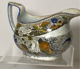 Staffordshire Salopian Pearlware Creamer With Bird And Florals