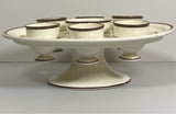 Staffordshire Creamware Egg Cup Stand With Cups